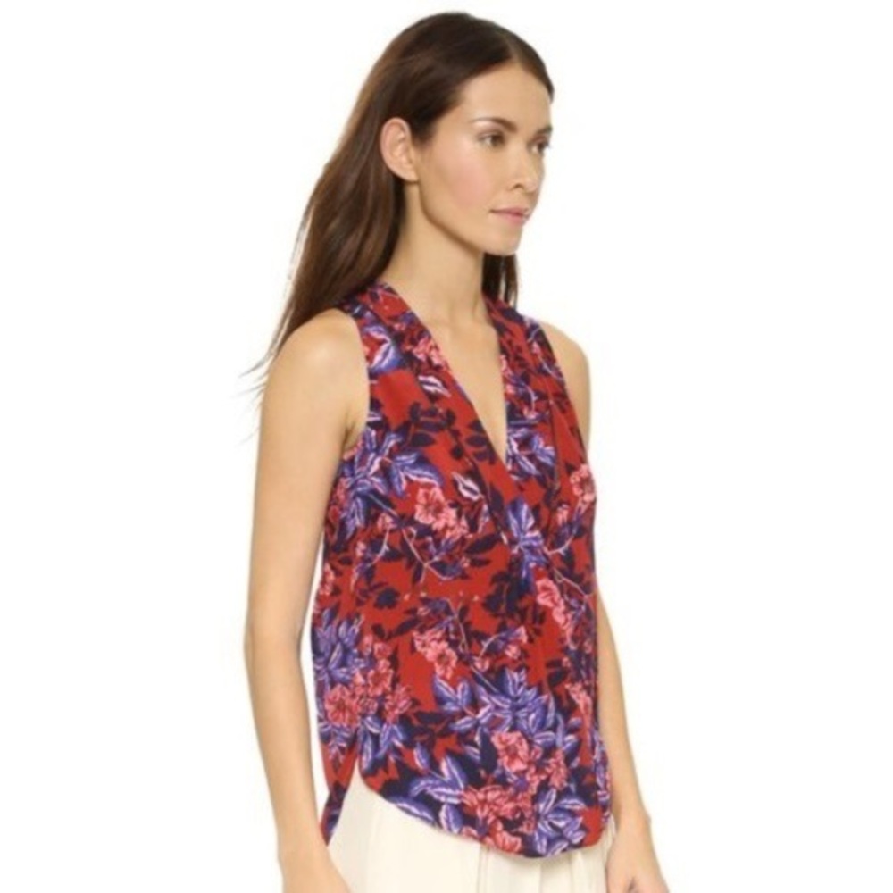 Rebecca Taylor Beautiful floral print Silk TankTop